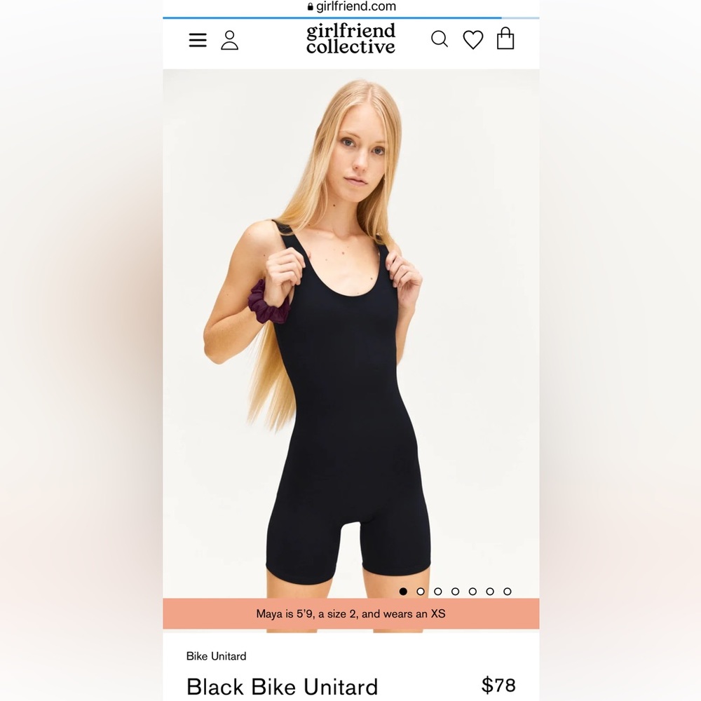 Girlfriend collective bike unitard